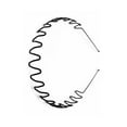 thumbnail image 3 of Diadema de Metal Qarigey Grosor ondulado Negro Unisex Suministros para el cabello, 3 of 6
