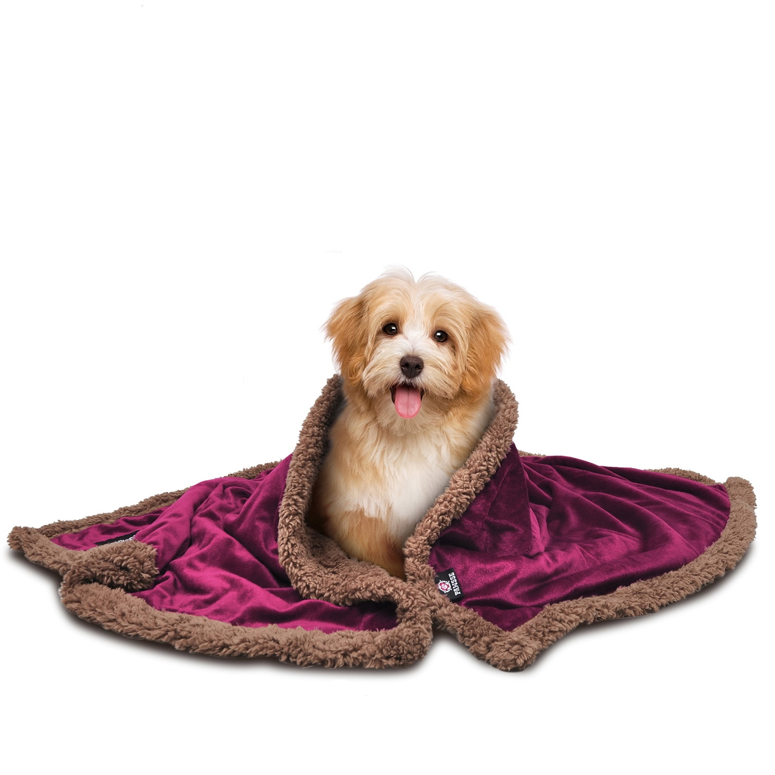 Pawsse Dog Blanket,Super Soft Sherpa Pet Blankets and Throws Sleeping Mat for Small Medium Doggies Puppy Animals 45x30