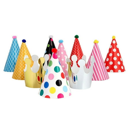 

11pcs Chic Cartoon Birthday Party Hats Funny Children Photo Props Paper Caps