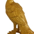 thumbnail image 6 of 11", 8"H Gold Polyresin Peacock Sculpture, by DecMode (2 Count), 6 of 11