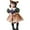 Army Green, variant on SUNSIOM Women Girl Fox Cosplay Short Puff Sleeve Dress Fox Tail Belt Necktie Headband Sets for Halloween Party Costume Accessories