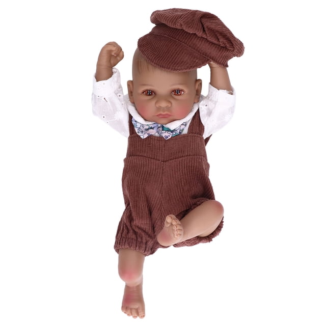 Poupée Nouveau-Né 10 Pouces Poupées Enfants Adorable Réaliste Silicone Doux Poupée Bébé Jouet de Rôle Cadeau d'Anniversaire