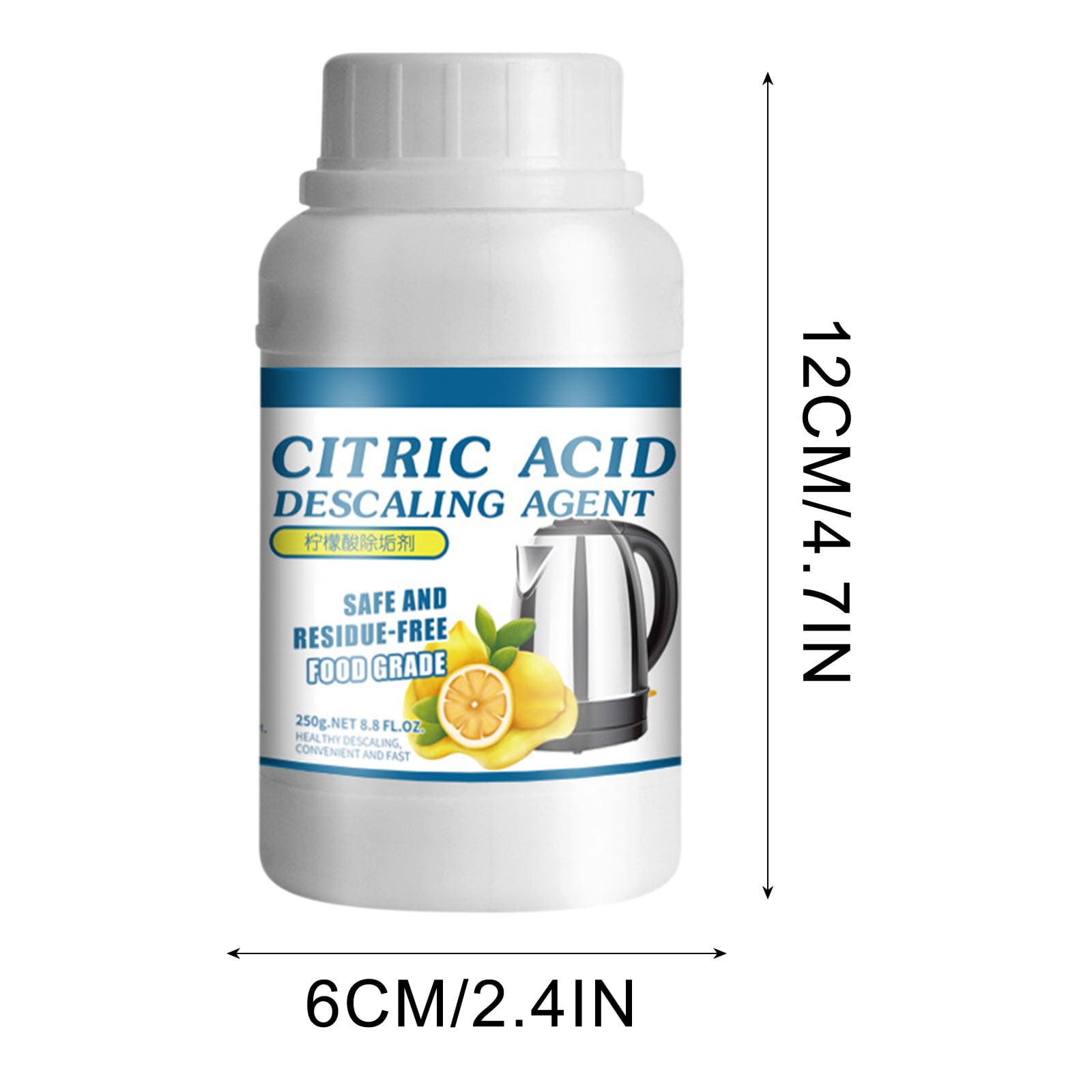 Powerful Limescale Removal,Water Bottle Cleaning,Distiller Descaler Citric Acid Cleaner,Citric Acid Powder for Cleaning Water Distillers,Hard Water Stain Remover for Hot Water Dispenser Kettle