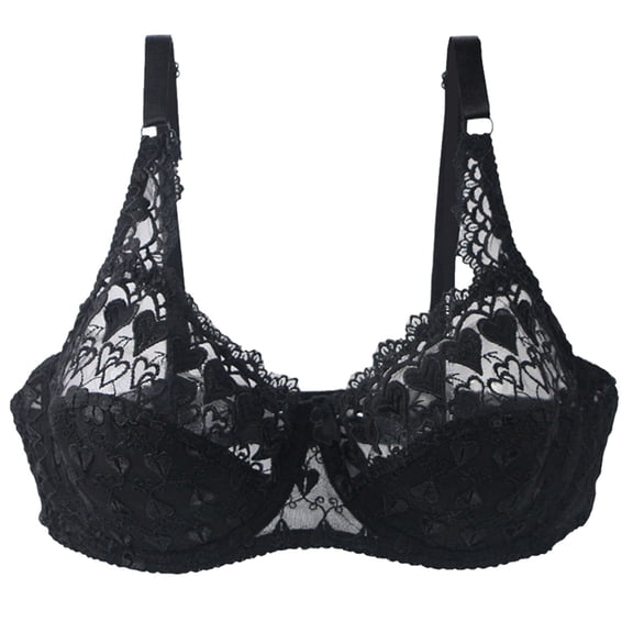 CFXNMZGR Plus Size Strapless Bra for Large Breasts Women's Push-up Bra with Dreamwire, No-Poke Underwire Push-up Bras for Women, Convertible, Demi Coverage (Black,100C)