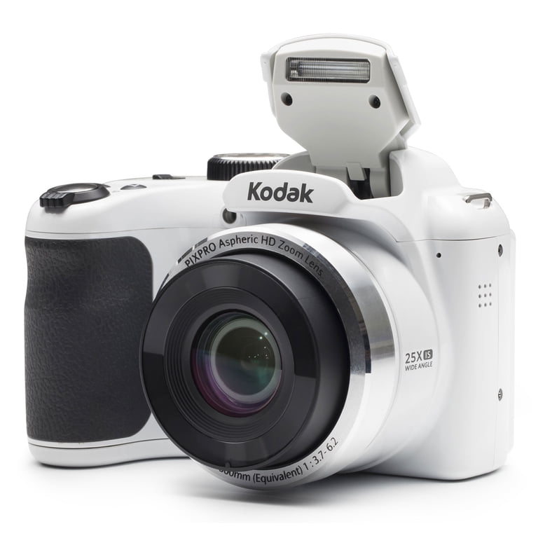 Kodak PIXPRO AZ252 16MP Digital Camera (White) with 16GB SD Card