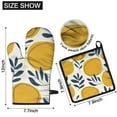 thumbnail image 6 of Boho Abstract Art Kitchen Oven Mitt and Pot Holder Sets 4 Pcs for Baking, Cooking and Grilling, Heat Resistant Up To 392 °F, 6 of 7