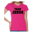thumbnail image 1 of Awkward Styles Team Jesus Womens T-Shirt Black Shirt for Girls Christian Clothing for Ladies Christian Gifts for Girlfriend Jesus Shirts Jesus Team Clothing Collection for Women Jesus T Shirt for Her, 1 of 4