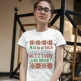 thumbnail image 3 of Tee Hunt May Your Sweaters Be Ugly and Bright T-Shirt Christmas Snowmen Women's T-Shirt Tee, White, 3X-Large, 3 of 5