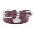 thumbnail image 1 of ZeppelinProducts PSU-BOLPTCRC-TAN-46 Penn State Concho Croc Tan Leather Belt- 46 Waist, 1 of 1