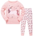 thumbnail image 2 of Pijamas de animales Grils para bebés, ropa de dormir de manga corta, 100% algodón, para niños de 3 a 8 años, 2 of 4