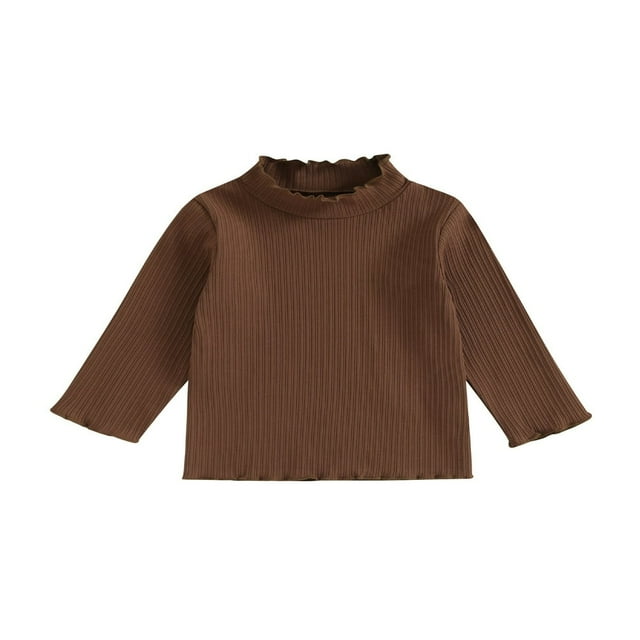 Toddler Baby Girls Casual Basic Shirts Long Sleeve Fall Tees Tops Clothes