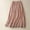 4-Pinky, variant on Linen Skirts for Women Casual Lightweight Summer Vintage a Line Drawstring Elastic High Waist Midi Skirts Purple L