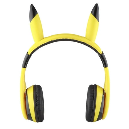 eKids, Pokémon, Bluetooth Headphones with Cord Option, Children Ages 6 and up, Over-Ear Headphones