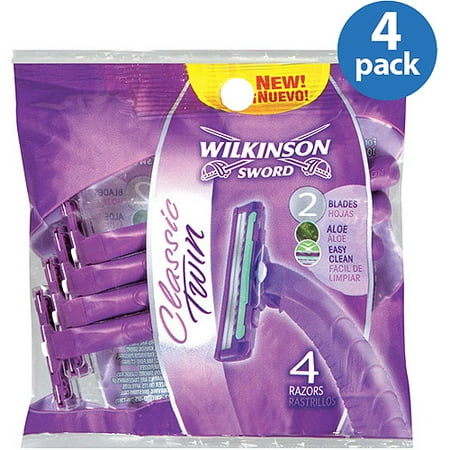 4 Pack Wilkinson Sword Women S Classic Twin Disposable Razors 4