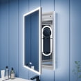 thumbnail image 2 of Illusion 20" x 32" LED Surface or Recessed Medicine Cabinet with Magnifiers Front and Back Light,Hinge on the Left, 2 of 26