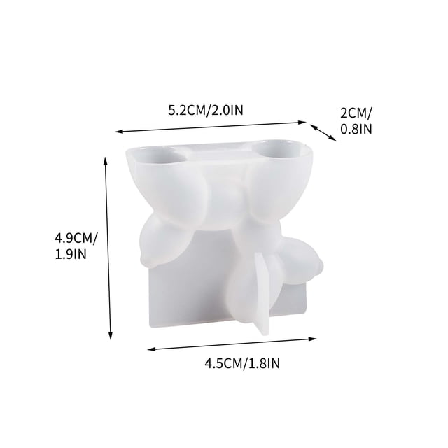 Molde estereoscópico para perro, para aromaterapia, para velas de yeso, con resina y pegamento.