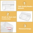 thumbnail image 4 of Soporte para taladros de uñas CGBE, organizador de plástico con 28 orificios, color blanco, 4 of 6