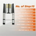 thumbnail image 3 of 300LBS Heavy Duty 10.5FT Telescoping Ladder - Aluminum Alloy Folding Extension Ladder Portable Multi-Purpose for Indoor Outdoor Work, 3 of 10