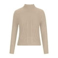 thumbnail image 6 of XuJwPNcy Women's Turtleneck Sweaters Cable Knit Long Sleeve Pullover Sweater Casual Solid Thermal Tops Fall, 6 of 6