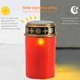 thumbnail image 4 of Soidarity electrónica para lámpara de tumba en cementerio, LED con función Solar para exteriores, 2 pack/lote carpas blanco, 4 of 6