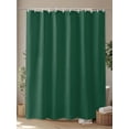 thumbnail image 4 of Pure Olive Green Extra Long Shower Curtain Set, Waterproof Shower Curtains for Bathroom, Simple Solid Color Washable Fabric Cloth Bath Curtain for Bathtub Decoration with Hooks 72x96 Inches, 4 of 6