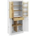 thumbnail image 2 of HOMCOM Kitchen Pantry Cabinet w/ 5-tier Shelving, 8 Spice Racks, Drawer, 2 of 9