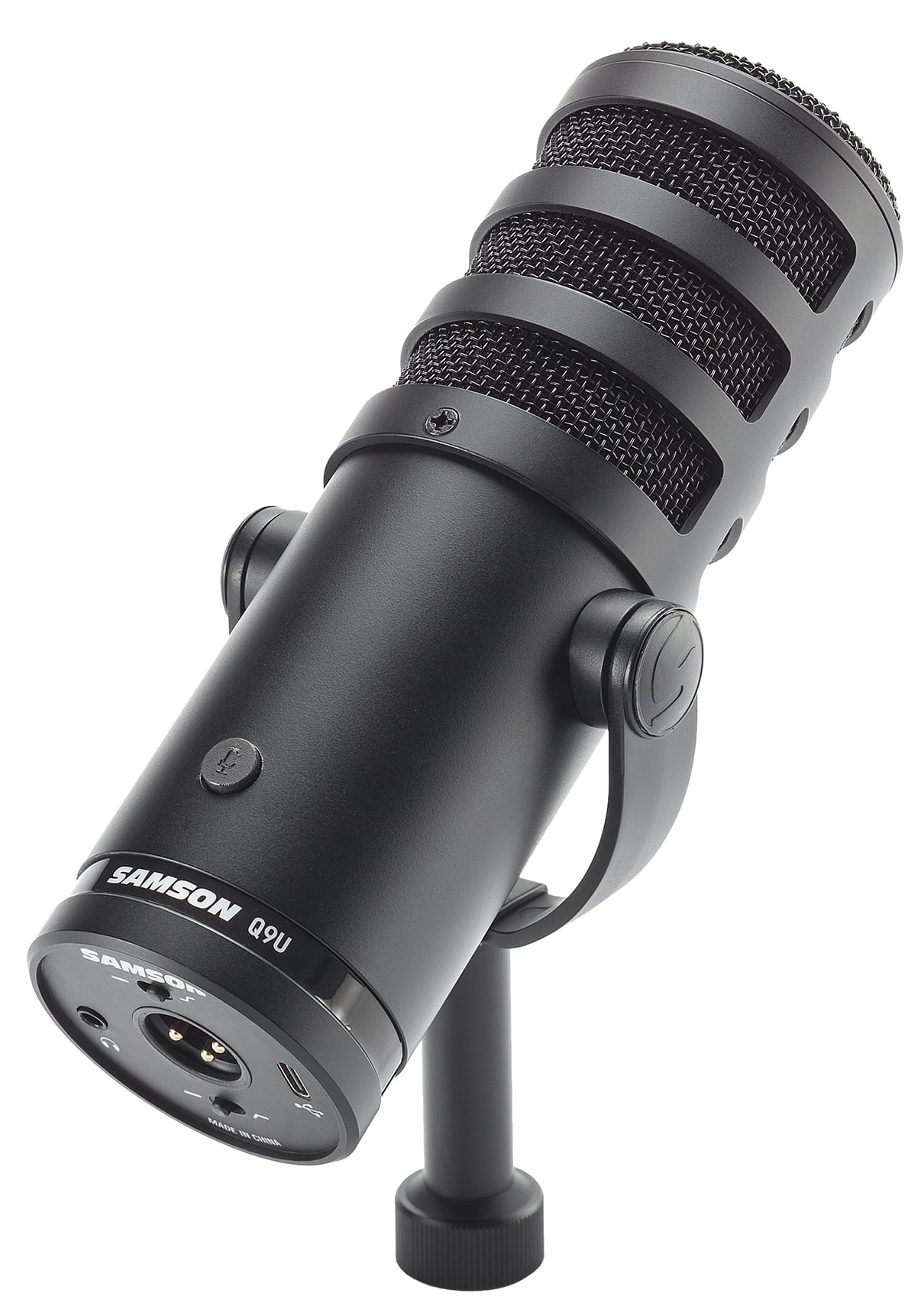 SAMSON SAQ9U USB/Analog Dynamic Broadcasting Recording Microphone+Mic Boom Arm