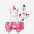 thumbnail image 1 of Dallas Cowboys Throw Blanket With Plush Unicorn, 1 of 3