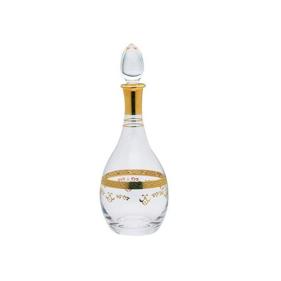 Classic Touch CLBG695 Liquor Bottle with Rich Gold Design