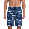 thumbnail image 1 of Fotbe Ornamental Fish Pantalones Cortos de Pijama para Hombre, Ropa de Dormir, Pantalones de Pijama Cortos para Hombre-Medium, 1 of 6