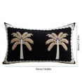 thumbnail image 3 of Btomtd Coconuts Palm Embroidered Pillowcase Outdoor Patio Sofa Cushion Cottons And Linen Backrest, 3 of 5