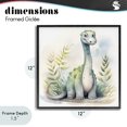thumbnail image 4 of Stupell Industries Bohemian Crafty Critters Dino Black Framed Giclee Art, 12 x 12, by Steve Hunziker, 4 of 8