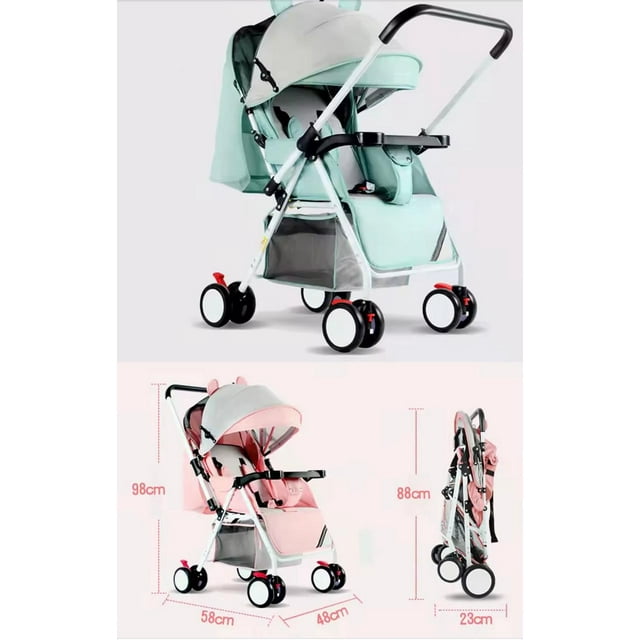 Carriola Para Bebé Industech De Bastón Plegable