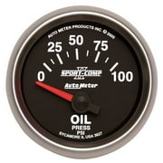AUTO METER 3627 2-1/16IN OIL PRESS, 0-100 PSI, SSE