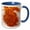 Blue/White, variant on 3drose, Chanda Haro, Pampore, Jammu and Kashmir, India. Saffron Crocus Flower, 11oz Mug