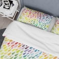 thumbnail image 4 of Designart 'Collection of Paint Splash Watercolor Drops' Modern & Contemporary Duvet Cover Set, 4 of 4