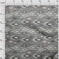 thumbnail image 3 of oneOone Tissu en Coton Flex Gris Tissu de Robe Ikat Tissu Imprimé au Mètre 40 Pouces de Large, 3 of 4