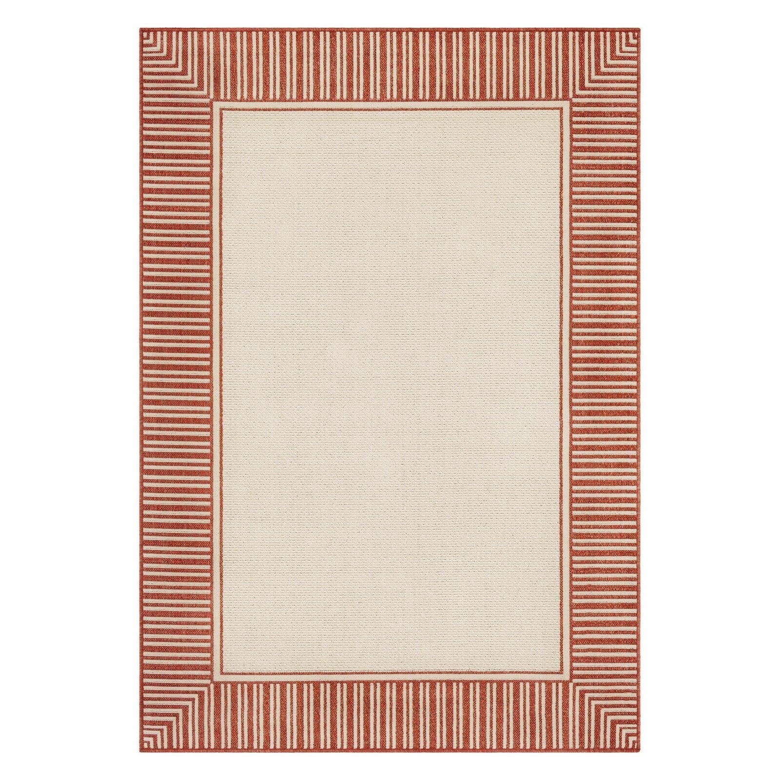 Livabliss Outdoor Rugs, 2x12 Alfresco Cottage Rust Runner Area Rug for Patio, Porch, Deck, Backyard, Waterproof Indoor Outdoor Carpet (2'5" x 11'10" Runner)