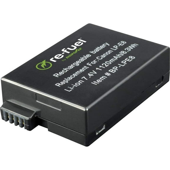 Digipower - Re-Fuel Rechargeable Lithium-Ion Replacement Battery for Canon Lp-e8