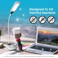 thumbnail image 6 of OttLite Enhance LED Sanitizing Desk Lamp with USB Charging – Eliminates up to 99.9% of Bacteria, Touch Activated, Flexible Neck, Modern Light for Reading, Crafting & Office Desktop, 6 of 6