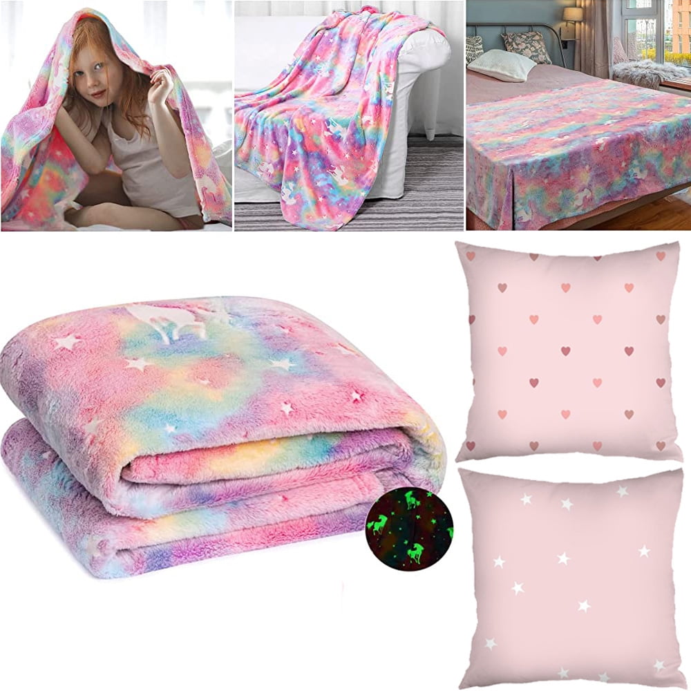 Unicorn best sale fuzzy blanket