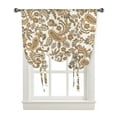 thumbnail image 2 of Bohemian Flower Paisley Window Curtain for Living Room Home Decor Blinds Drapes Kitchen Tie-up Short Curtains, 2 of 5