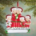 thumbnail image 2 of Family of 5 in Pajamas Ornament, 2 of 3