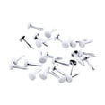 thumbnail image 2 of Round Metal Paper Fasteners, Mini Craft Fastener Clips, Multipurpose Metal Round Clasps, DIY Art Scrapbooking Craft Accessories for Paper Decoration and Document Fixing 0.24x0.48 inch,White-3*6MM, 2 of 9