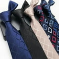 thumbnail image 2 of Men's Necktie Classic Silk Tie Woven Jacquard Neck Ties, 2 of 5