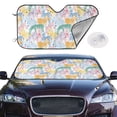 thumbnail image 2 of Fotbe Zebra Colourful Car Windshield Sunshade | Sun Visor Protector Front Window Shade, Keeps Out UV Rays, Keeps Your Vehicle Cool-Medium, 2 of 7