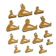 thumbnail image 1 of Yoga Seated Forward Bend Pose Wood Mini Charms Shapes DIY Craft Jewelry - No Hole - 12mm (26pcs), 1 of 7