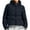 #2_Navy, variant on Women’s Cropped Puffer Jacket Hooded Quilted Winter Down Coat with Drawstring Windproof Waterproof Slim Fit Warm Outerwear with Pockets,Wine,M