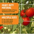 thumbnail image 4 of Gardeneer by Dalen Trellis Netting for Vertical Gardening – Heavy Duty Material – Tangle Free Nylon - 7" Mesh - 5' x 15', 4 of 6