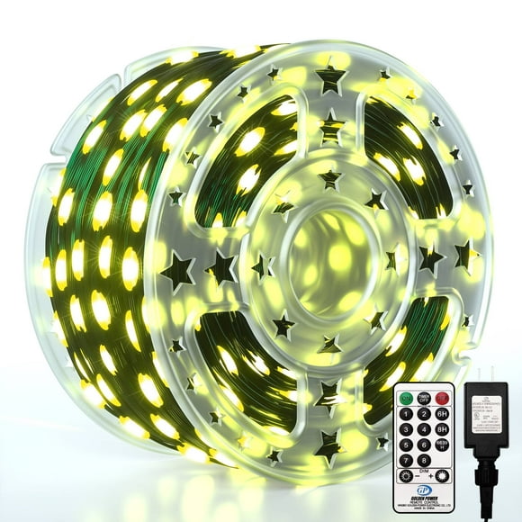 Christmas String Lights Outdoor, 1000 LED 344FT with Remote, Easy Shaping Waterproof Plug in Indoor White Fairy Lights, 8 Twinkling Modes with Timer for Bedroom Xmas Tree Holiday House Party Decor